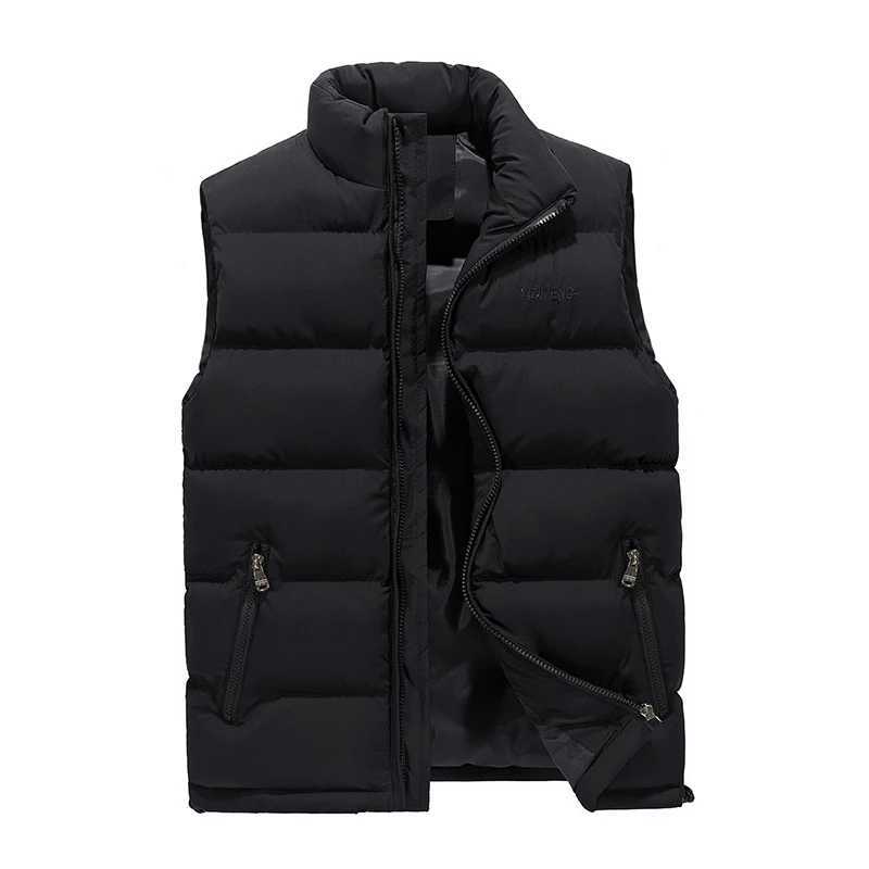 Men Vest Winter Jacket Casual Coat Warm Sleeveless Jackets Fashion Male CottonPadded Vest Windproof Outdoor Climbing Outwear W251029