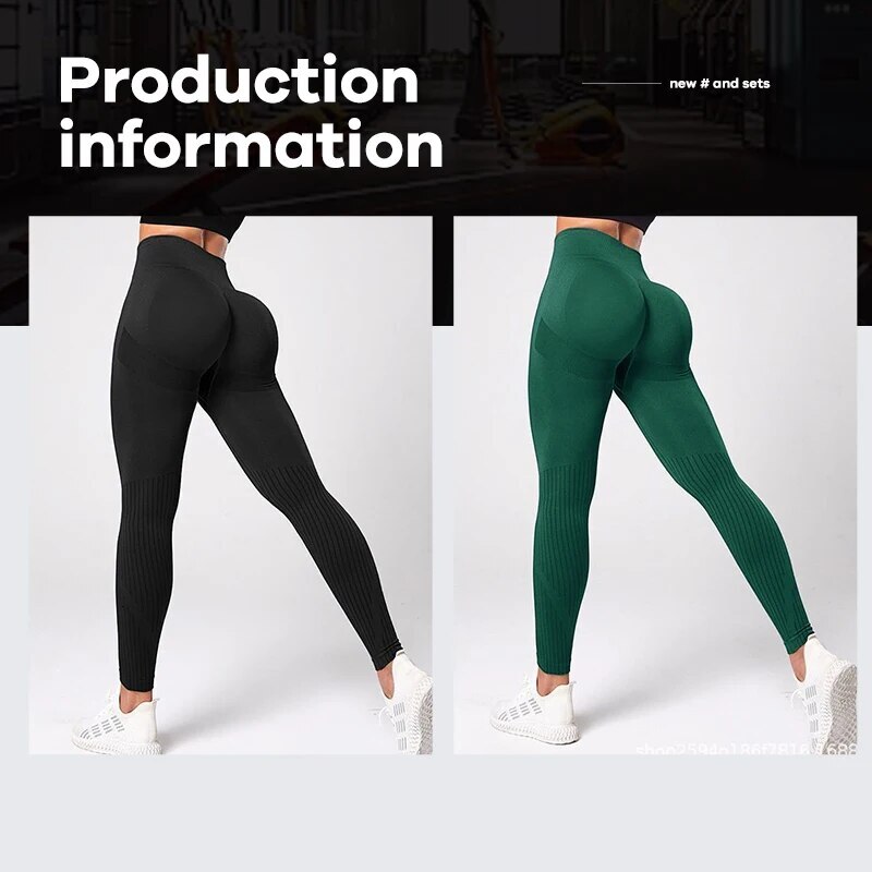High Waisted And Buttoc Lifted Women's Seamless Yoga For External Wearing Of Tight Sports Stretch Fiess Pants