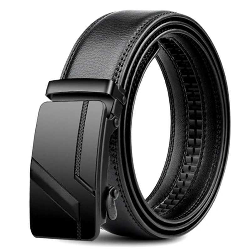 105 150 140 130 160 170cm Large Plus Size Mens Belt PU Brand Fashion Automatic Simple Buckle Black PU Leather Belt 35cm WidthXJ251023