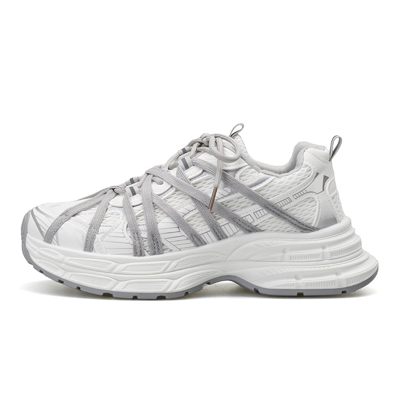 Thick Sports Shoes Men 2024 New Breathable Mesh Shoes Mens Lightweight Outdoor Lawn Running Shoes Runners Trainers Mens Sneakers