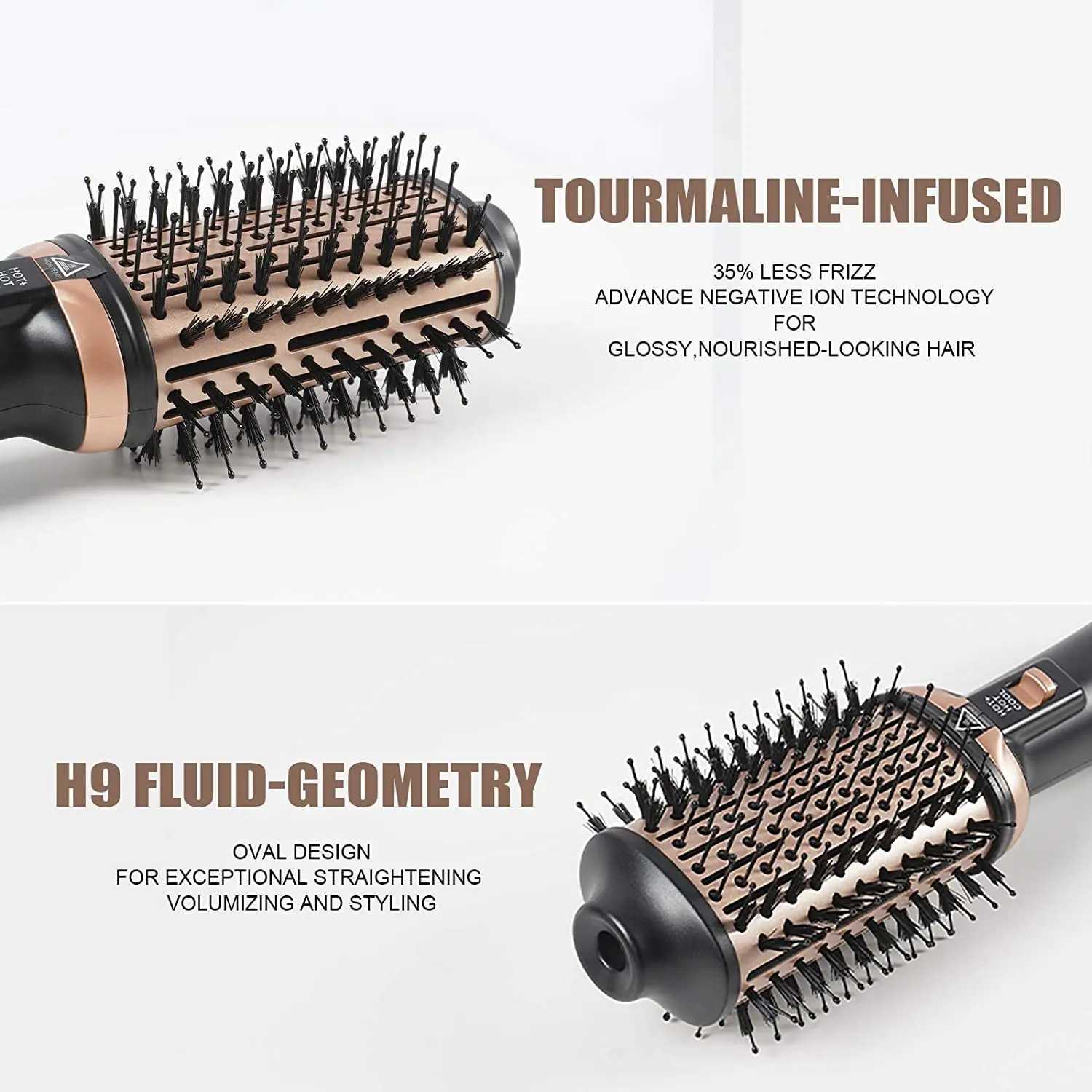One step hair dryer and volumetric hot air brush professional straightener and curling iron hot comb hair dryer hair styling tool CL240923