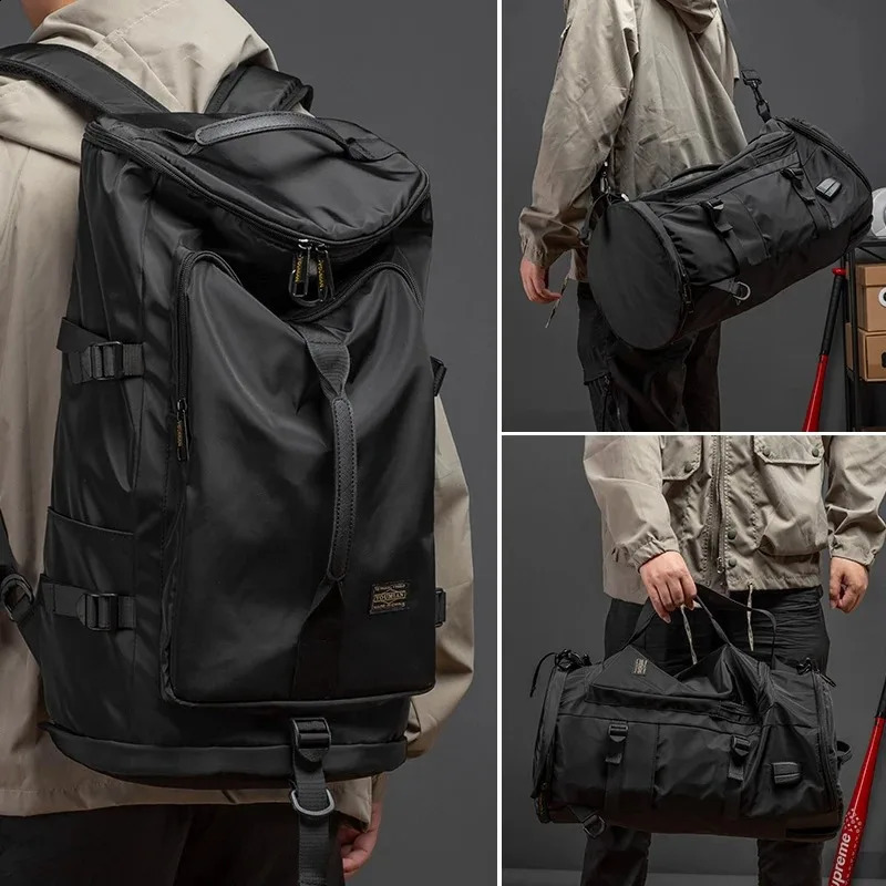 Men Large Travel Shoulder Bag Waterproof Sport Duffle Backpack Outdoor Luggage Pack Trip Bucket Rucksack Function Mochila XA380C 240919