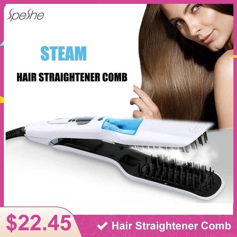 Steam straightening brush Steam professional straightening brush Moisturizing care straightening iron CL240923