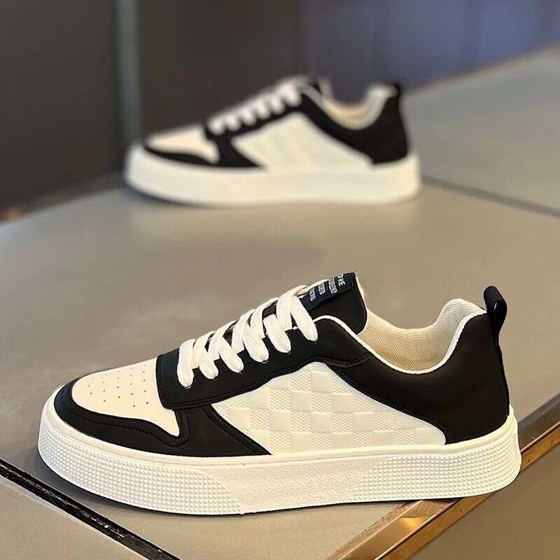 Men Sneaker 2024 Four Seasons Fashion British Style Flat Bottom Casual Male Lace Up Platform Running Shoes Tenis Mascuo