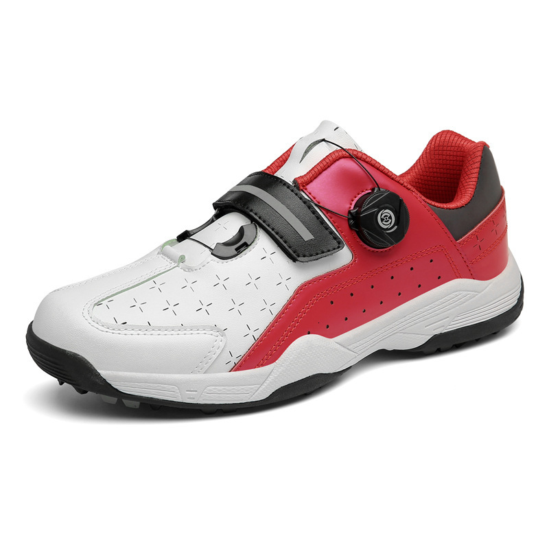 ddmytiger Men's and women's golf outdoor couple sports shoes, large rotating buckle, broken nails, anti slip casual shoes C