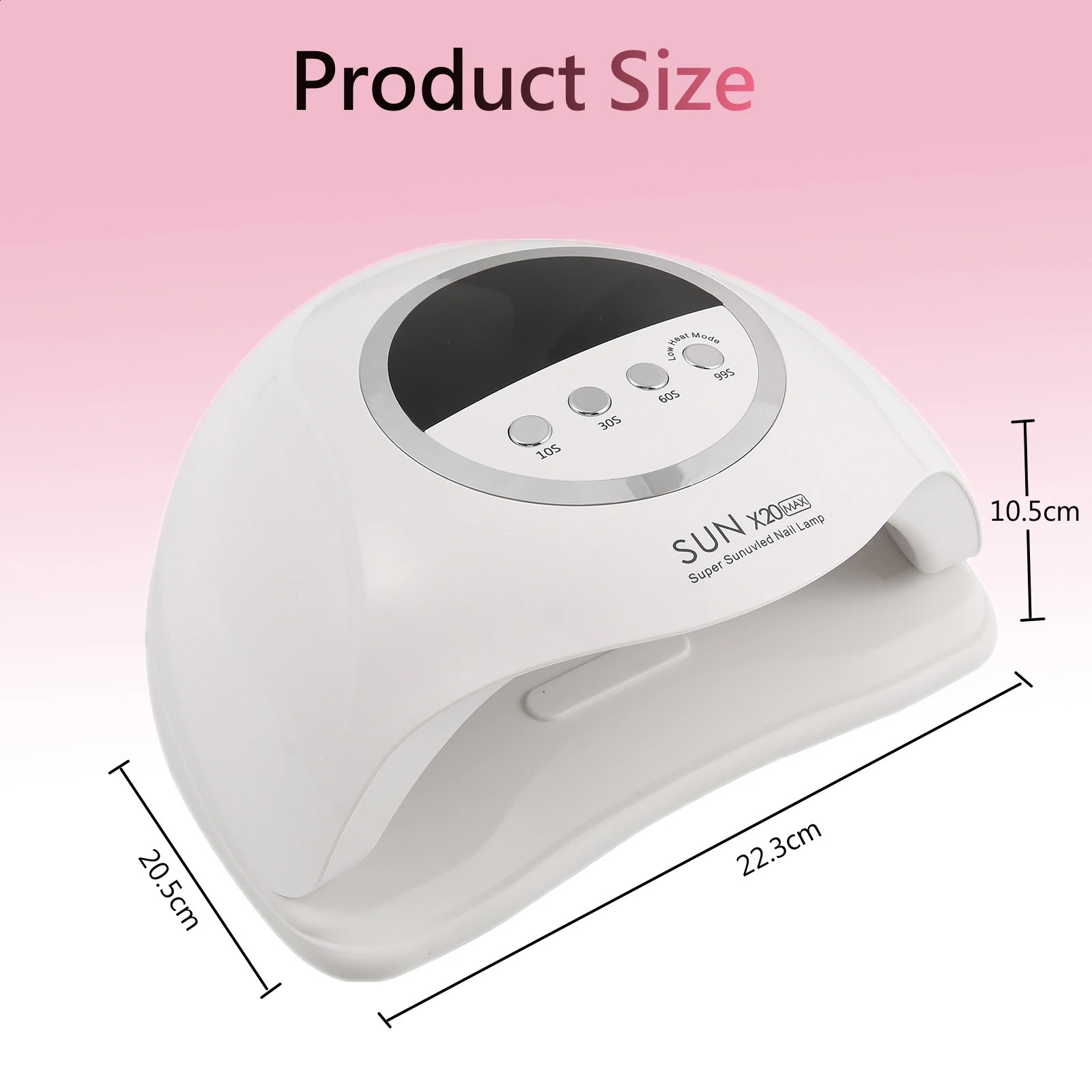320W SUN X20 MAX 72 LEDS UV LED Nail Lamp For Gel Nail Polish Professional Nail Dryer Light With Timer Auto Sensor Nail Art Tool 240914