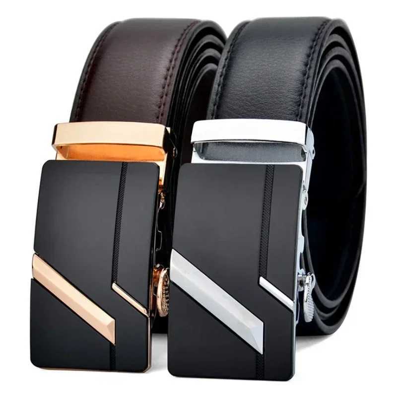 Men High Quality PU Leather Belt for Men Strap Metal Automatic Buckle LONG Plus Large Size 130 140 150 160 170 cm BeltX240923