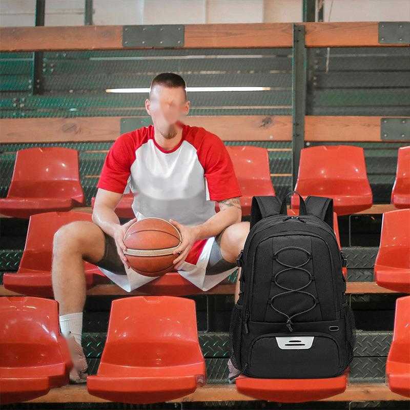 sports backpack multifunctional basketball football bag with shoe compartment, large capacity outdoor backpack 240915
