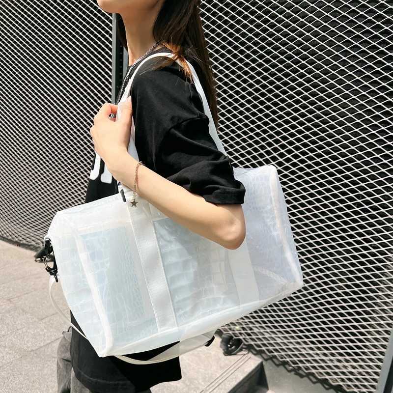 Duffle Bags Brazil Pvc Travel Bag for Ladies Large Capacity Men s Gym Sports Waterproof Weekend Outdoor Party 240923