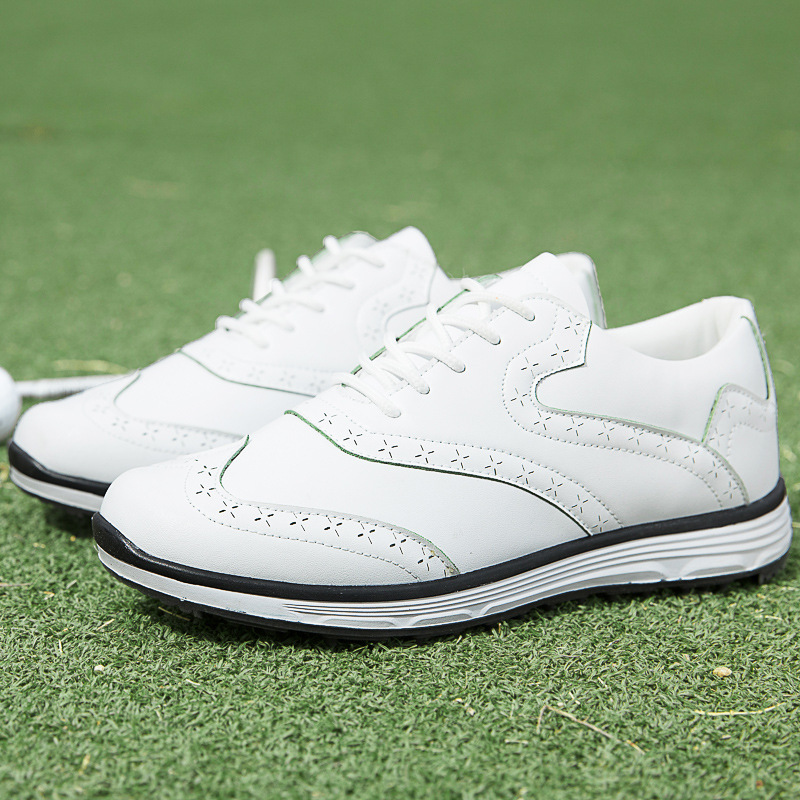 ddmytiger Anti slip nail golf ball oversized waterproof British style sports shoes, men's shoes C