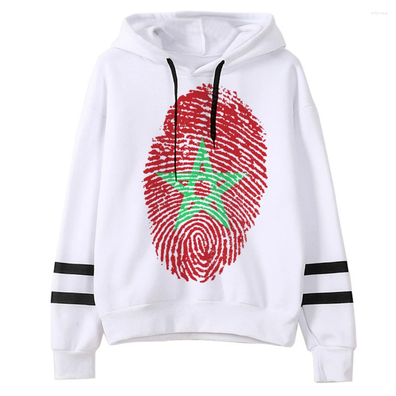 Women's Hoodies Maroc Morocco Women Long Sleeve Top Anime Gothic Harajuku Pulls Tracksuit Female Graphic