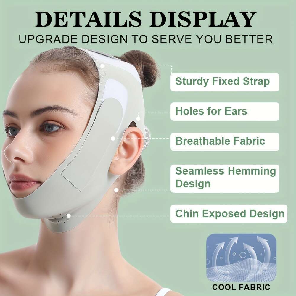 Reusable Slimming Bandage V e Shaper Women Chin Cheek Lift Up Belt Facial Massage Strap Face Skin Care Beauty Tools