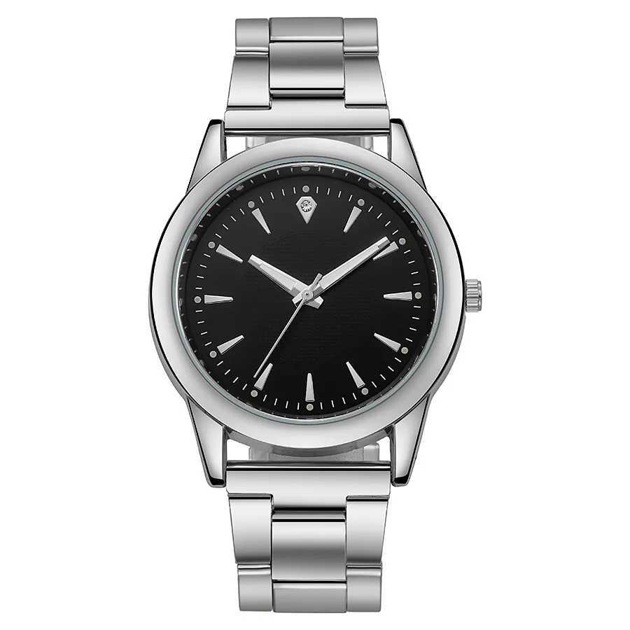Luxury Mens Business Watches Men Silver Stainless Steel Quartz Watch Male Clock Reloj Relojes Para MujerX240923