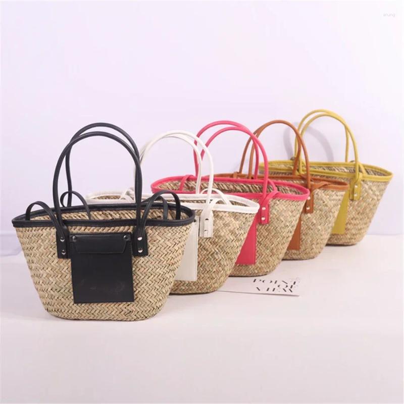 Ladies Beach Bag Woven Shoulder Bag: Rattan Messenger Summer Shopping, Lightweight hot Straw Handbags for Women