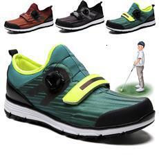 ddmytiger Autumn men's rotary buckle outdoor anti slip and broken nail colorful golf shoes, breathable, lightweight, casual sports shoes C