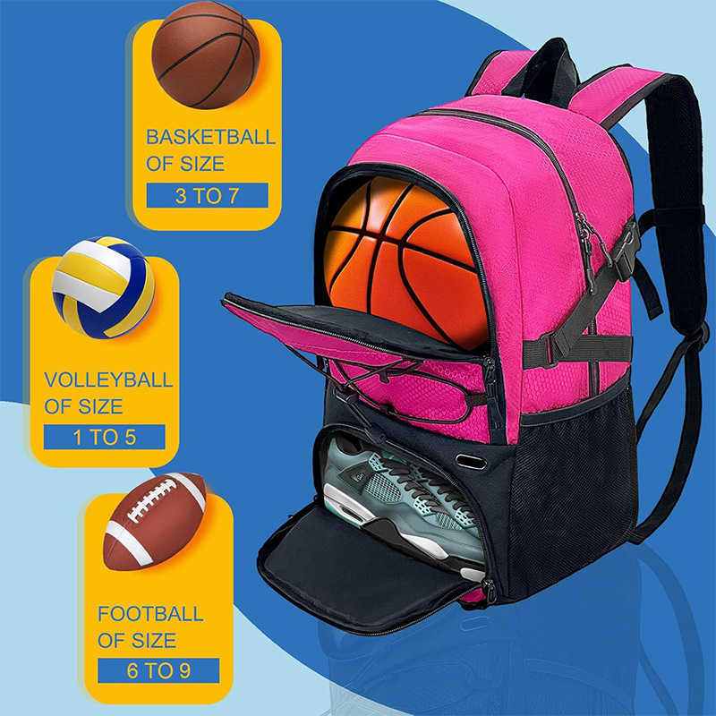 CMM Sports shoe bag, multifunctional basketball football bag with shoe compartment, large capacity sports baseball backpack 240915
