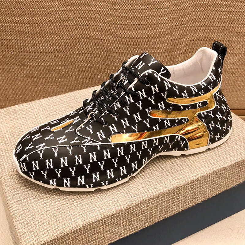 Brand Sneakers Fashion Print Casual Breathable Lace Up Running High Quality Men Sport Shoes 2024 New