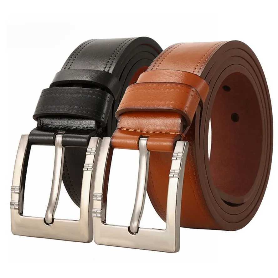 2024 New Mens Fashion Jeans Accessories Simple Outdoor Alloy Needle Buckle Belt Creative Japanese Buckle Mens Pants BeltX240923