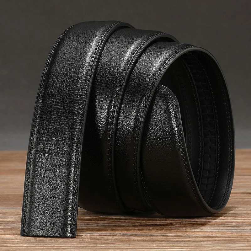 Ratchet Men Belt Replacement Strap 1 3/8 Large Size 150cm 170cm Leather Belt Strap for 40MM Slide Click Automatic BuckleX240923