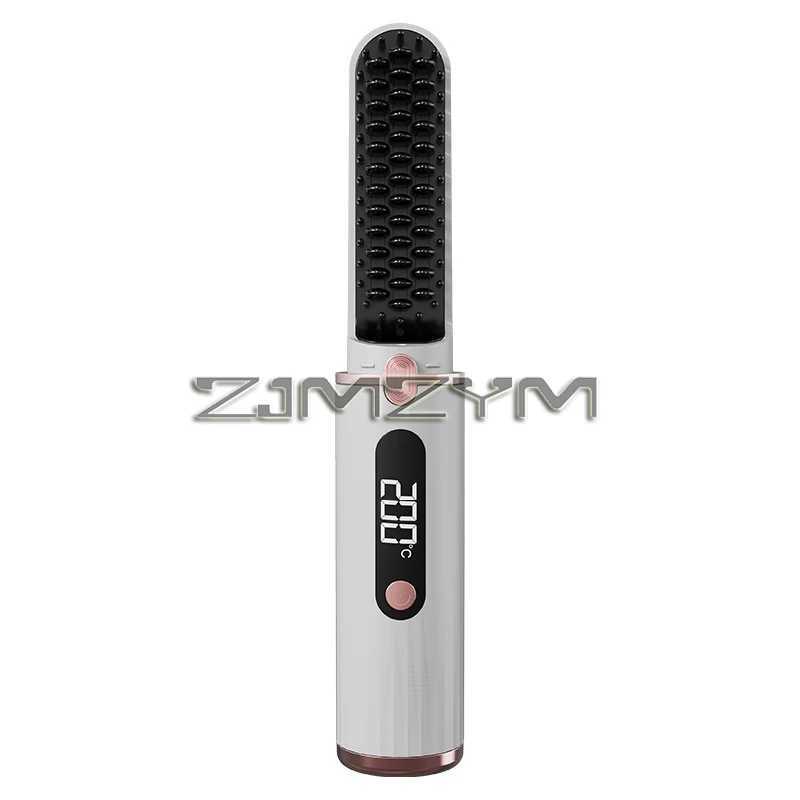Wireless hair straightener portable mini flat panel negative ion non-destructive power supply comb charging hair straightener CL240923