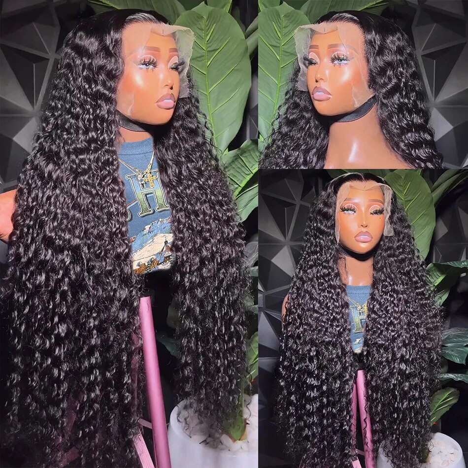 13x4 13x6 Deep Wave Lace Front Wigs Transparent 6x4 5x5 Easy Go Closure Human Hair Ready To Wear Preplucked Wig