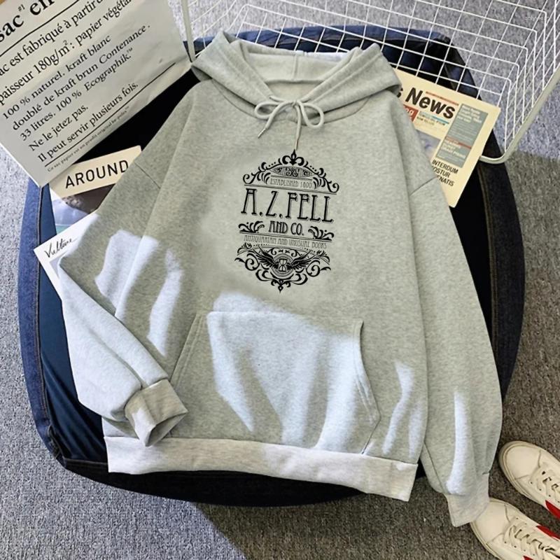 Women's Hoodies Good Omens Women Korean Style Fleece Gothic Vintage Tracksuit Pulls Female Clothing