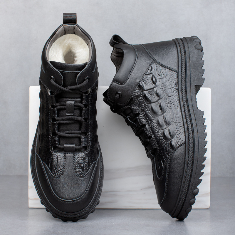 2025winter New Men's Cotton Shoes Outdoor Warm Winter Snow Boots
