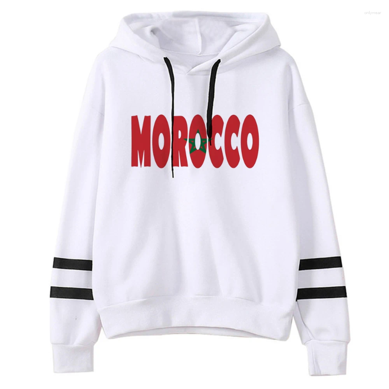 Women's Hoodies Maroc Morocco Women Long Sleeve Top Anime Gothic Harajuku Pulls Tracksuit Female Graphic