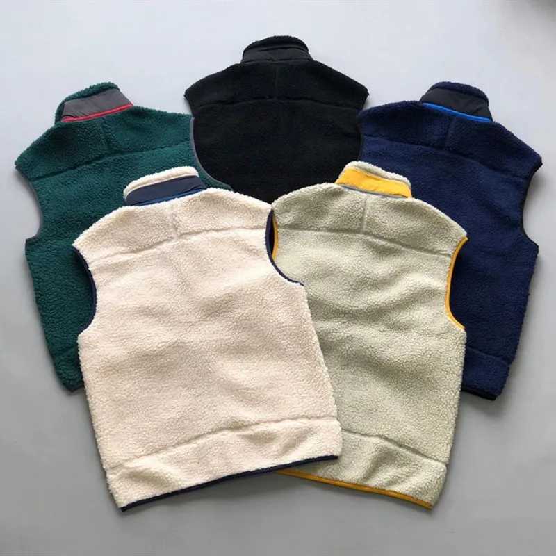 American style wool jacket vest mens and womens jackets cashmere jacket casual loose jacket autumn and winter sports vest W240923