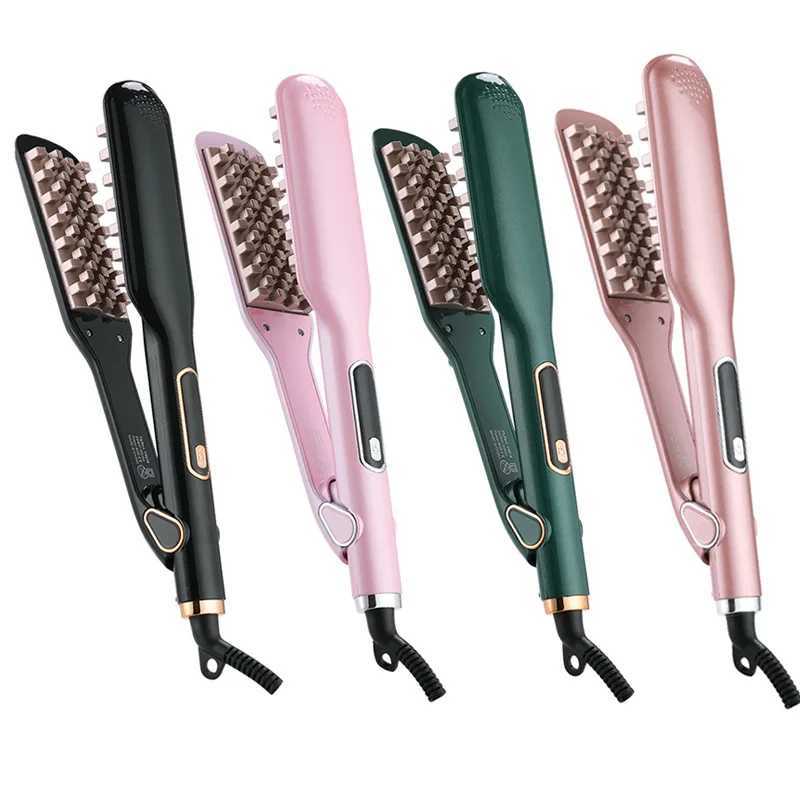 WAIKIL Womens Special Straightening Splicing 3D Mesh Teeth Hair Straightening Function Straightening Fluffy Dual purpose Splicing CL240923