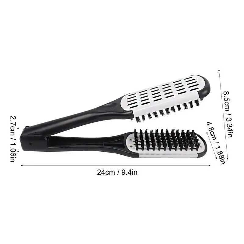 Straight comb bristle clip brush bristle clip double-sided brush hair straightener from a hair salon CL240923