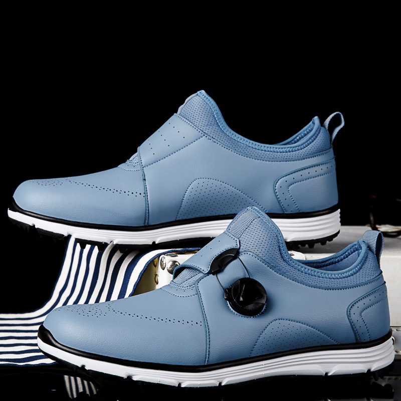 ddmytiger Four Seasons Spinning Buckle Men's Block Golf Breathable Sports Casual Anti Sideslip and Broken Nail Ball Shoes C