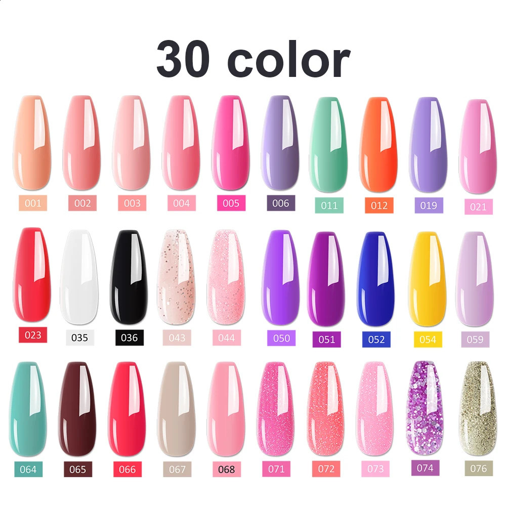 MOSKANY 20/30 pieces UV gel nail polish set semi permanent nail polish varnish soap nail art decal basic coating set 240921 - view 3
