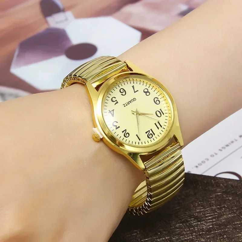 Man Women Couple Wrist Watches Stainless Steel Band Alloy Lovers Business Quartz Movement Wristwatch Elastic Strap Band WatchX240923