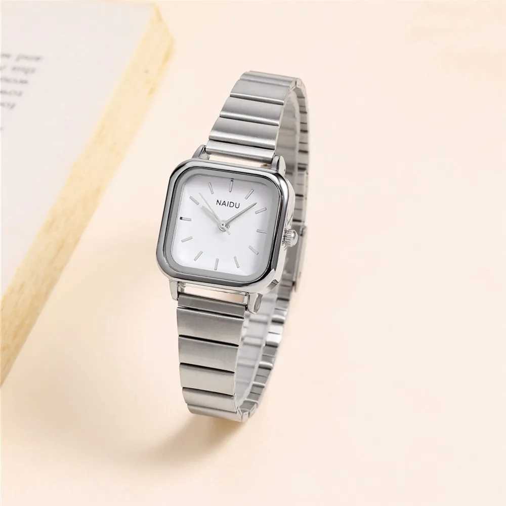 high quality women steel band quartz dress watchX240923