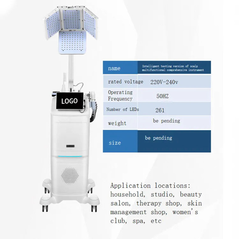 High Quality 7 IN 1 Laser Hair Growth Instrument Improve Hair Loss Circulation Reduces Grease Scalp Hair Analysis Hair Treatment Growth Device