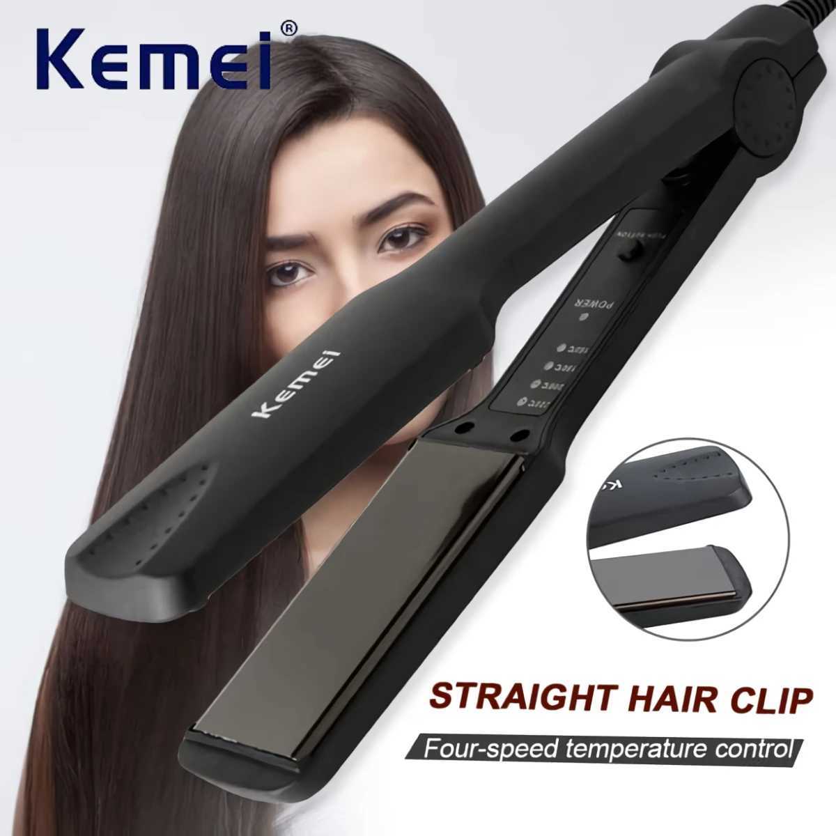 Kemei straightener professional styling tool flat iron negative ion straightener womens straight hair care KM-329 CL240923
