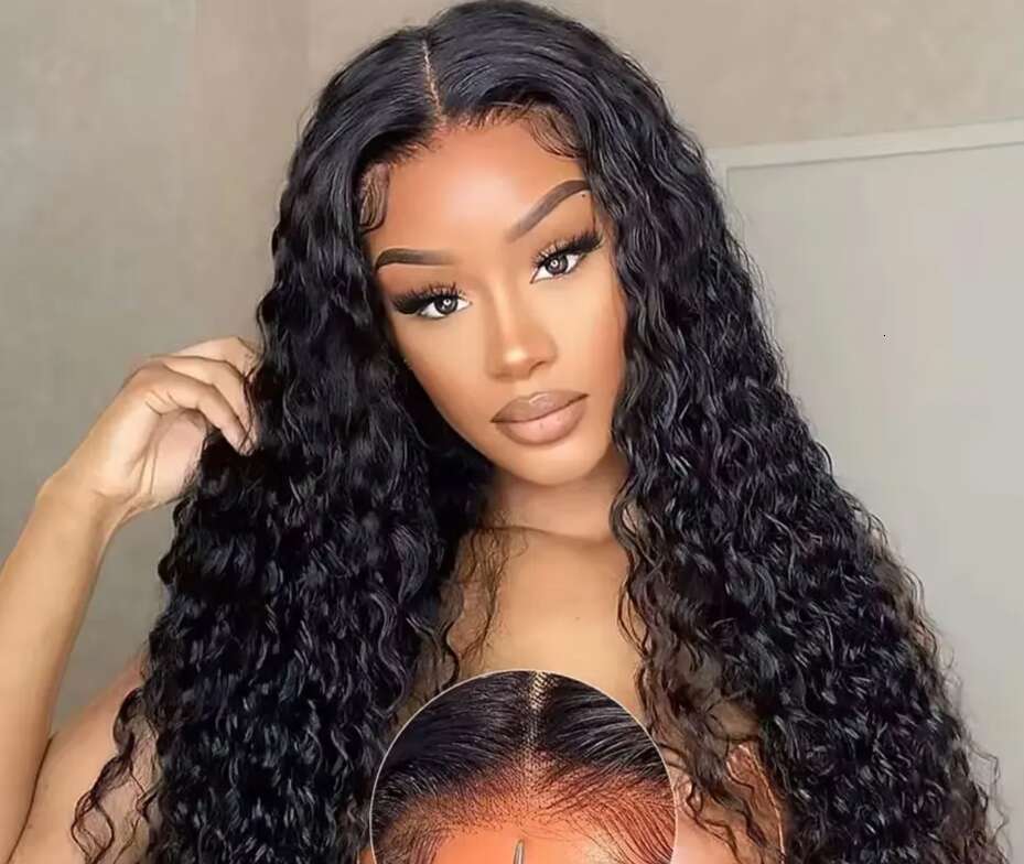 13x4 13x6 Deep Wave Lace Front Wigs Transparent 6x4 5x5 Easy Go Closure Human Hair Ready To Wear Preplucked Wig