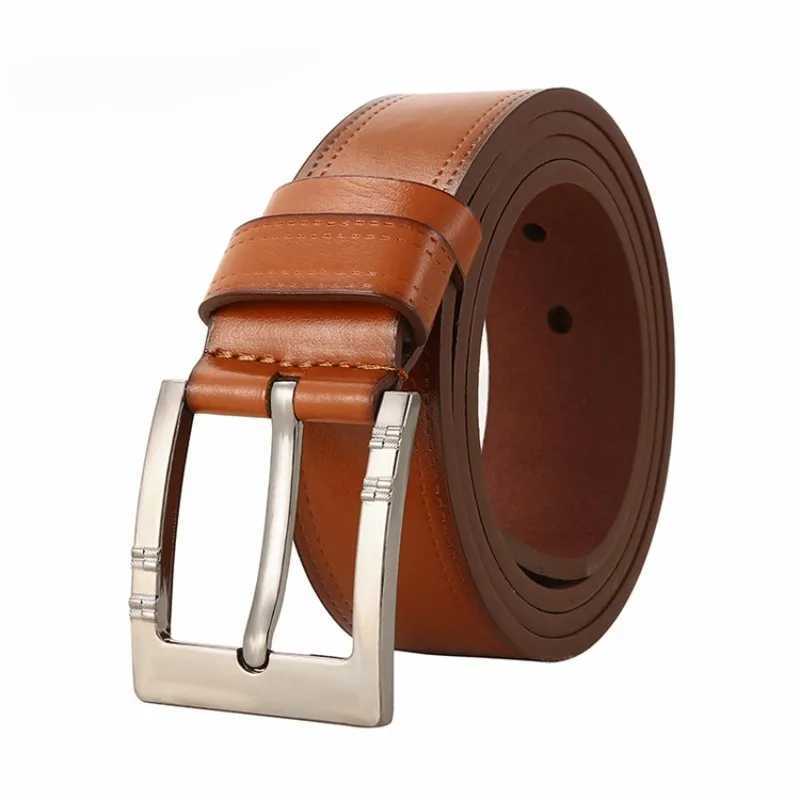 2024 New Mens Fashion Jeans Accessories Simple Outdoor Alloy Needle Buckle Belt Creative Japanese Buckle Mens Pants BeltX240923