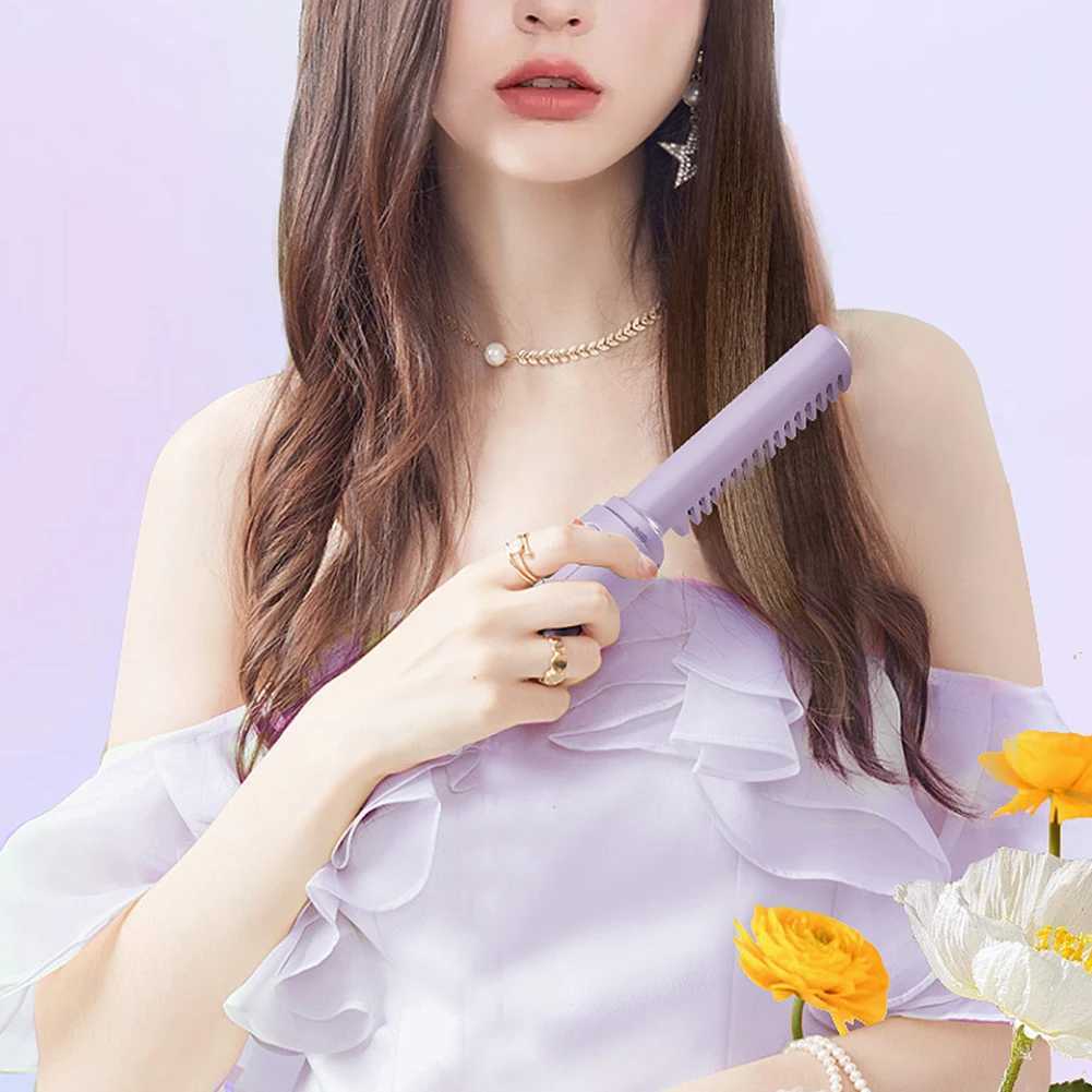 Personal care multifunctional hair brush USB charging mini straightener cordless female straightener CL240923