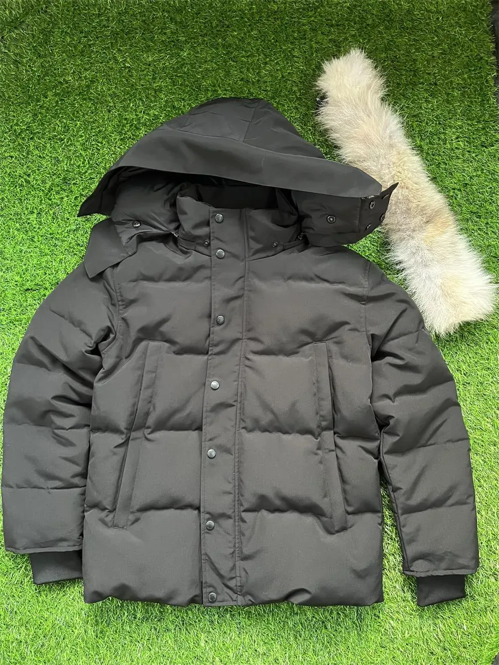 Down Jacket Canada Coats Parka Coat jassen outerwear real coyote fur Real Big Fur Hooded Fourrure Manteau Down Jacket Coat Hiver Parka Doudoune