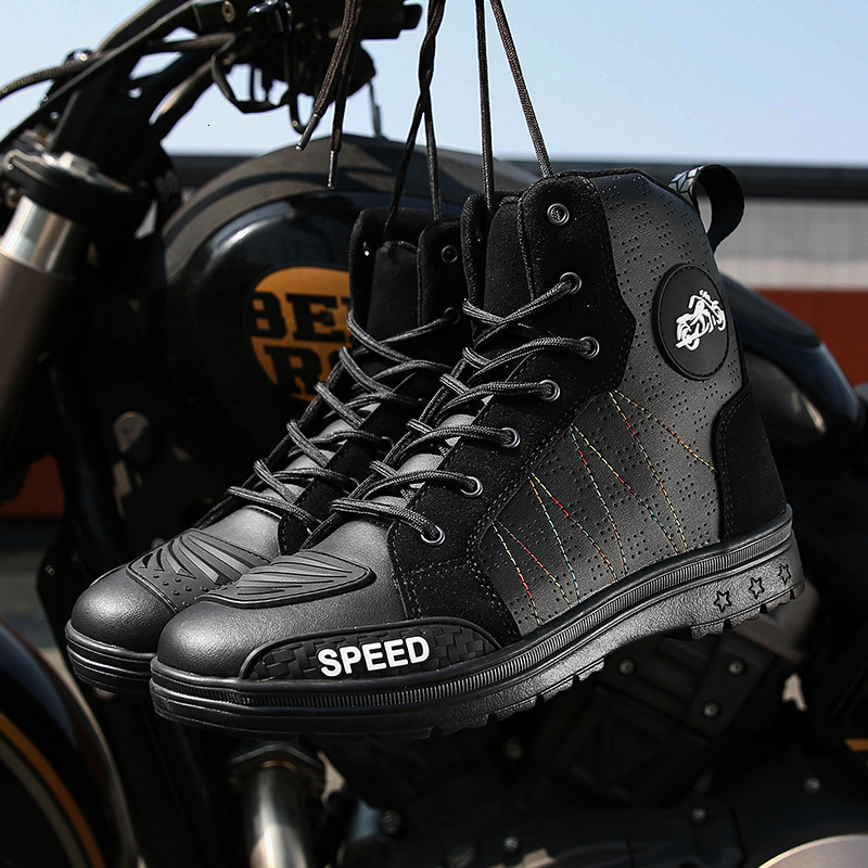 ddmytiger New Large Shoes Breathable, Waterproof, Increased Height Thick Bottom Wear resistant Motorcycle Travel Equipment C ddmythur