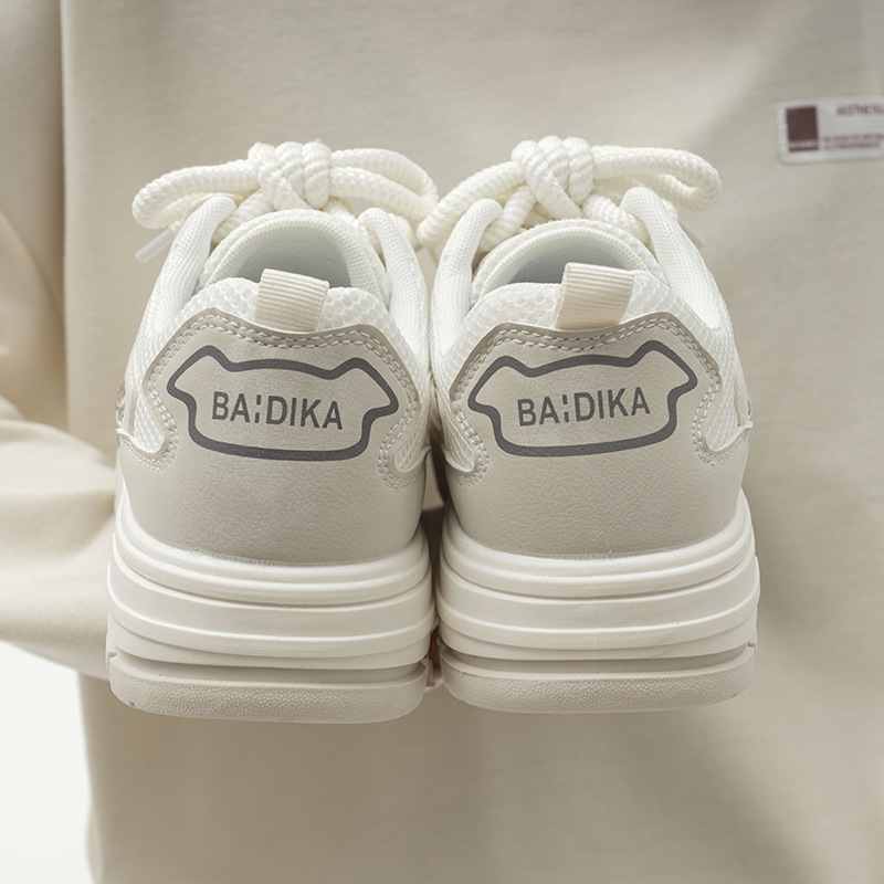 Breathable Canvas Panda Sneakers for Women Men | 2024 New Designer Black and White Thick Sole Casual Shoes