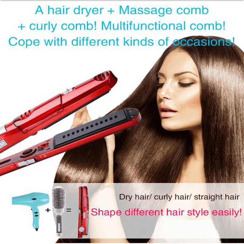 Professional curling and straightening iron easy to use at home CL240923