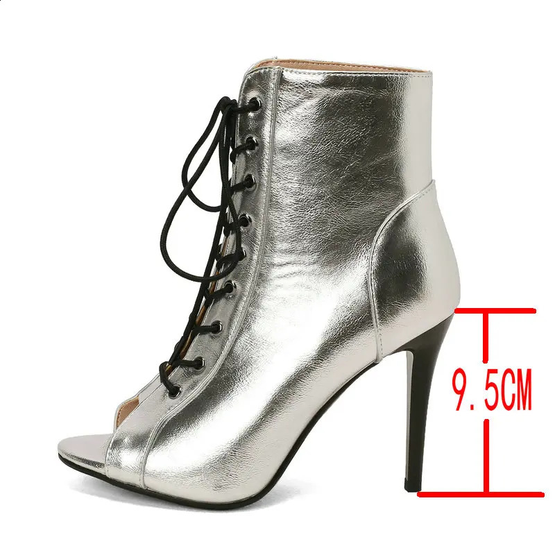 Fashion Party Womens New Sexy Thin High Heels Open Toe Summer Sandals Latin Jazz Ballroom Indoor Dance Cool Boots Shoes 240921