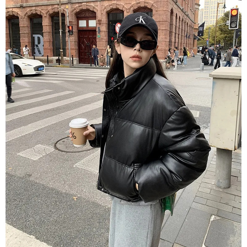 fashion 2025 new model Down Cotton Jacket Women New Winter Clothes Korean Loose Small Padded Coat Female Large Size Short Lightweight Parkas