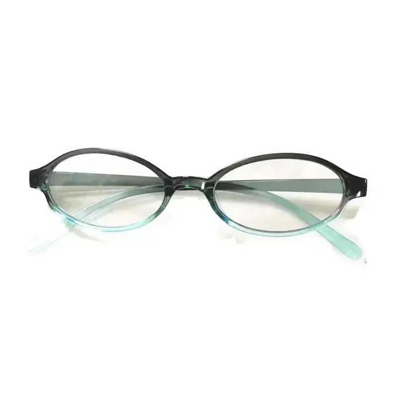 Other Fashion Accessories Japanese retro oval frame women Y2K Ins no makeup regular glasses men and girls cute decoration computer H240923 UEGS