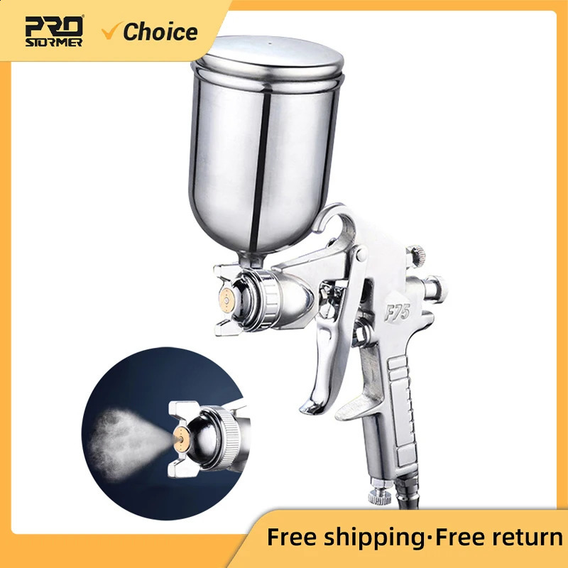 Spray gun 400ML pneumatic spray gun spray professional alloy spray atomizer tool with hopper used for manufacturers spray paint car 240919