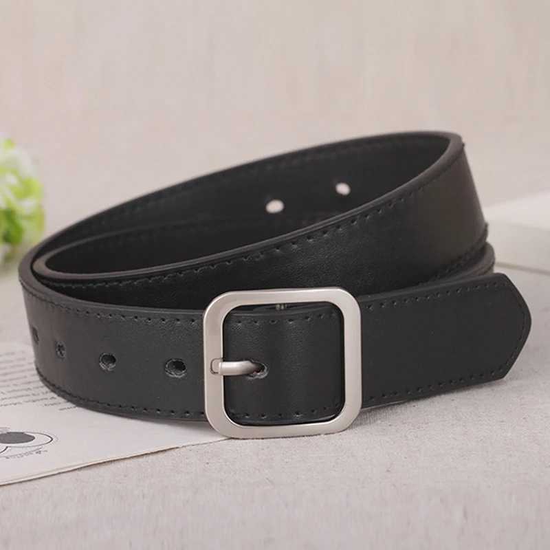 Fashion PU Leather Belt for Women Square Pin Buckle Belts High Quality Ladies Dress Jeans Strap Girls Waistband Adjustable BeltsX240923