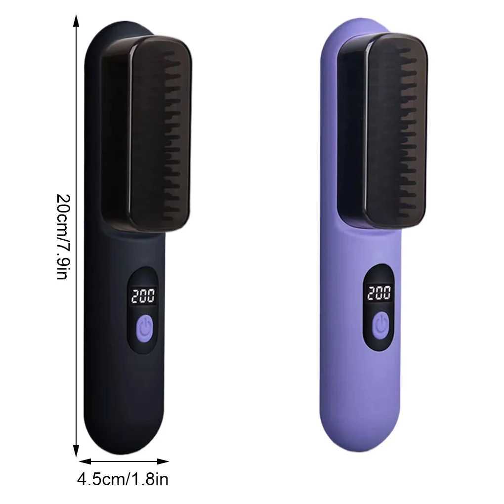 Hair iron 2-3 times one charge reduce damage cordless straightener electric hair brush CL240923